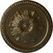Ekena Millwork Richmond Ceiling Medallion (Fits Canopies up to 2 5/8"), Hand-Painted Brass, 18"OD x 1 3/8"P CM18RIBRS - alternate 1